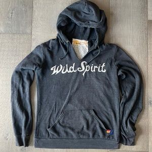 Wild Spirit Split Neck Hoodie